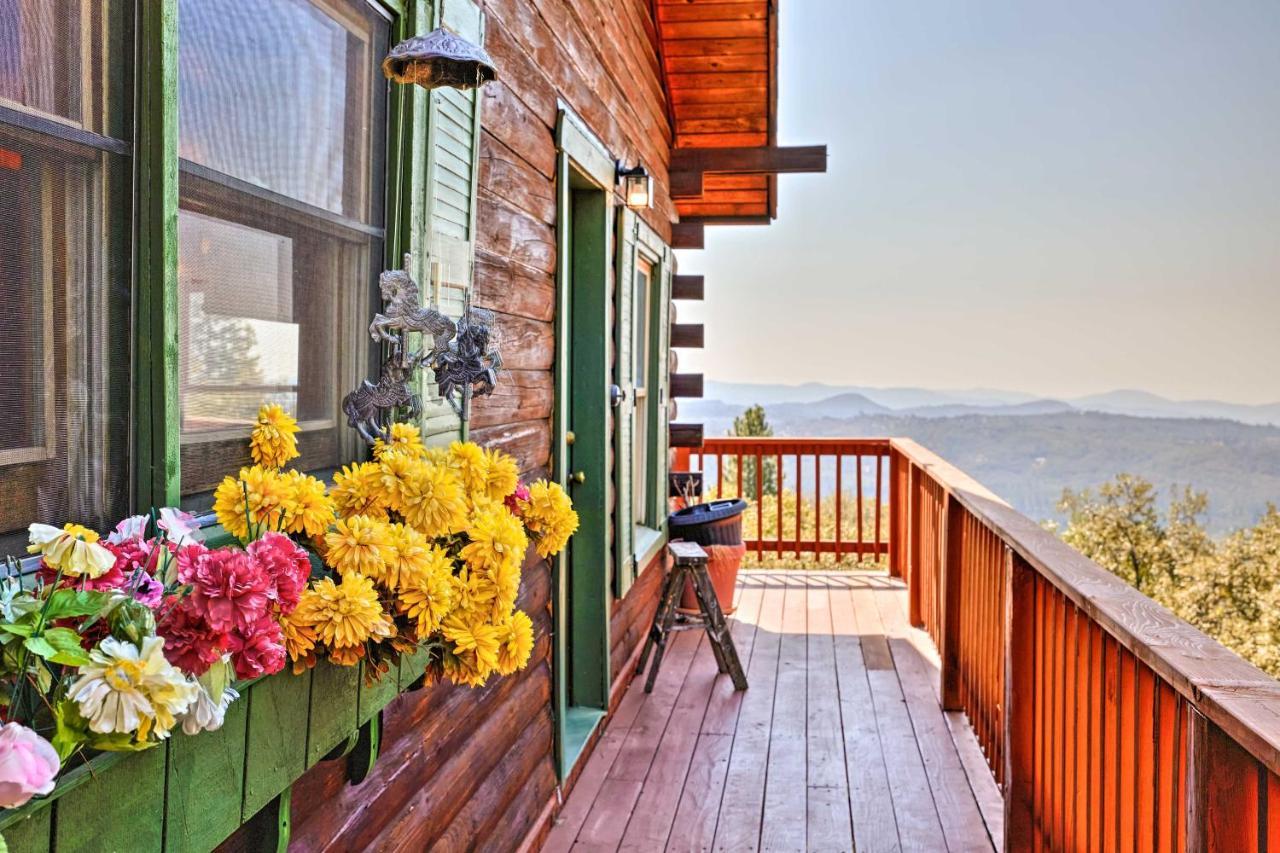 Stunning Log Cabin With Great Views, Firepit, Deck Near Twain Hart Sonora Eksteriør billede