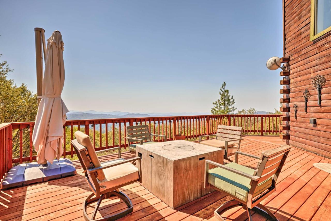 Stunning Log Cabin With Great Views, Firepit, Deck Near Twain Hart Sonora Eksteriør billede