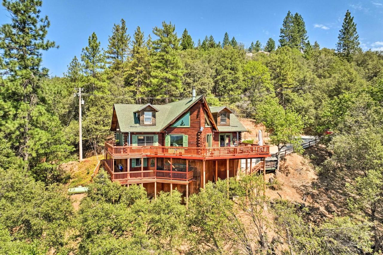 Stunning Log Cabin With Great Views, Firepit, Deck Near Twain Hart Sonora Eksteriør billede