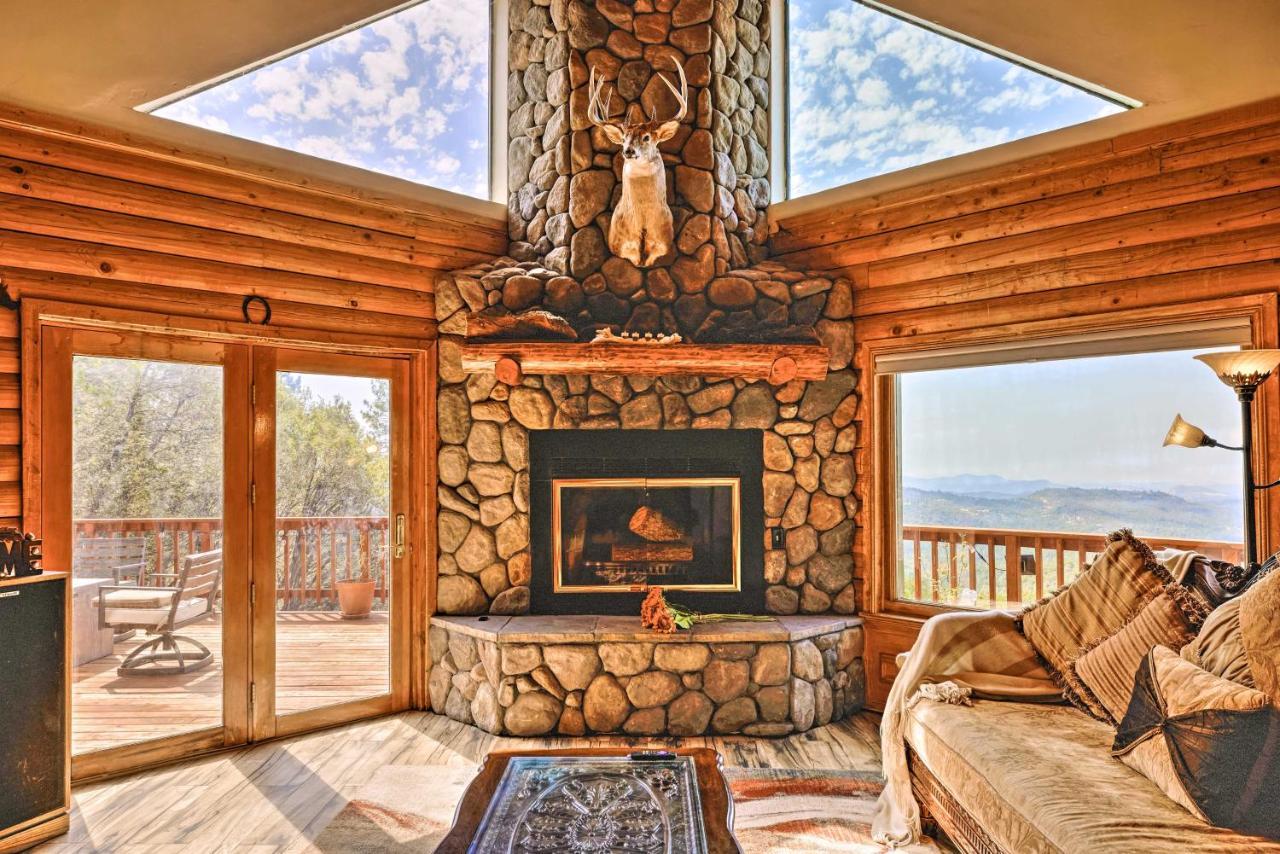 Stunning Log Cabin With Great Views, Firepit, Deck Near Twain Hart Sonora Eksteriør billede
