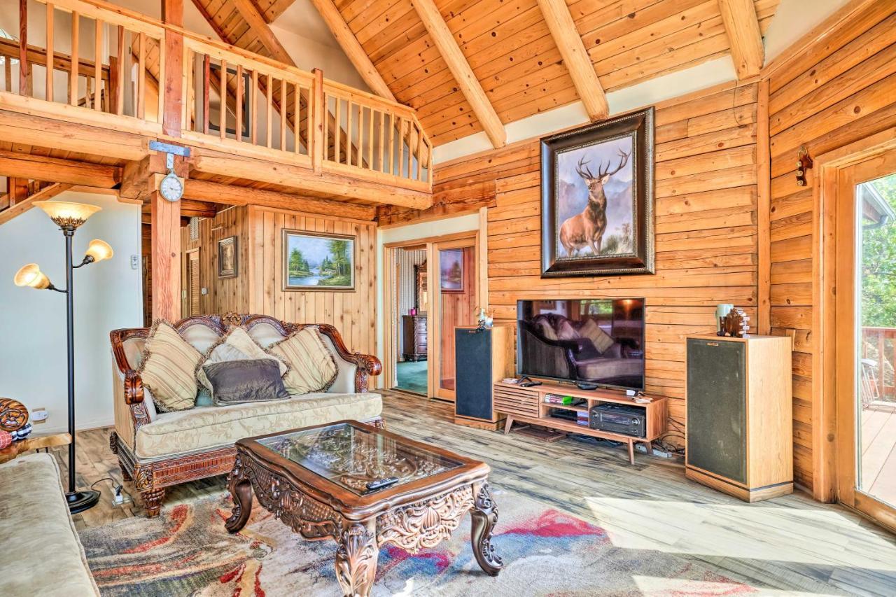 Stunning Log Cabin With Great Views, Firepit, Deck Near Twain Hart Sonora Eksteriør billede